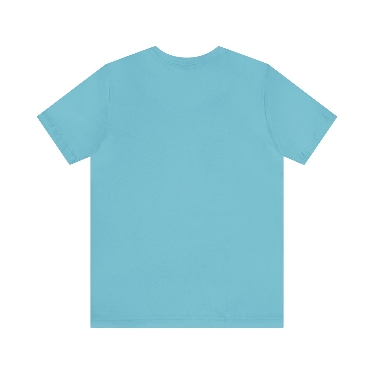 'Seek Gym First' Gym Motivation Turquoise Tee back | Sweat Success shop