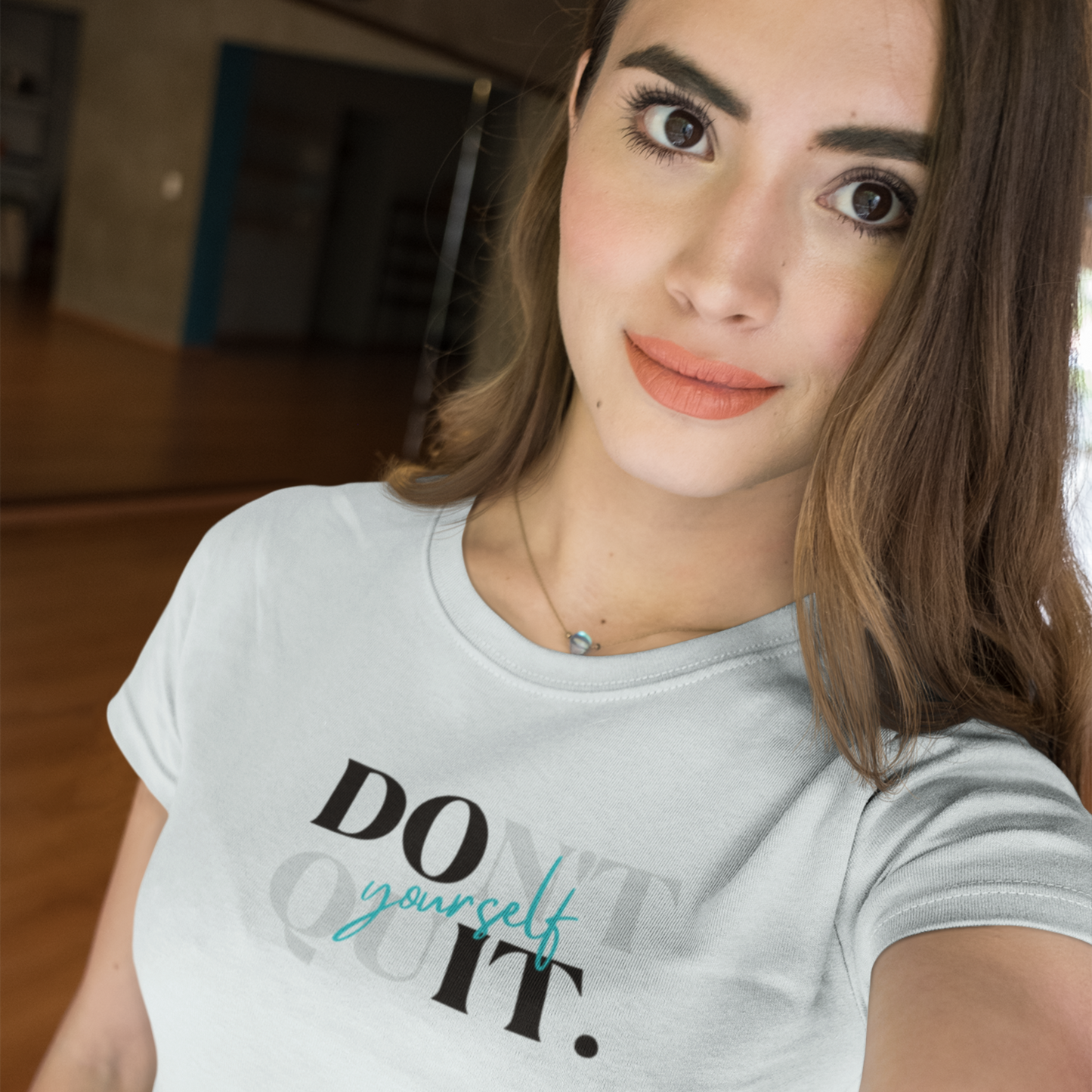 "Don't Quit Yourself" Women's Casual Tee | Sweat Success shop