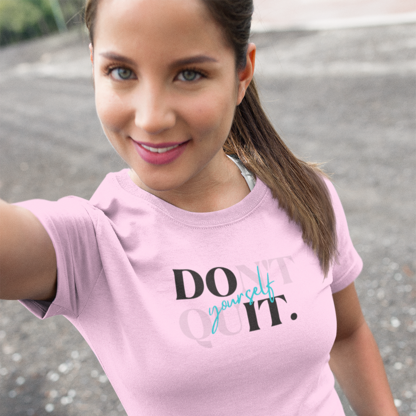 "Don't Quit Yourself" Women's Casual Tee | Sweat Success shop