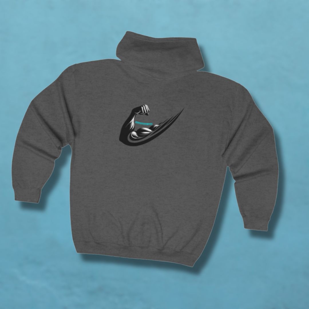 Flex Swoosh Hoodie Dark Heather Back