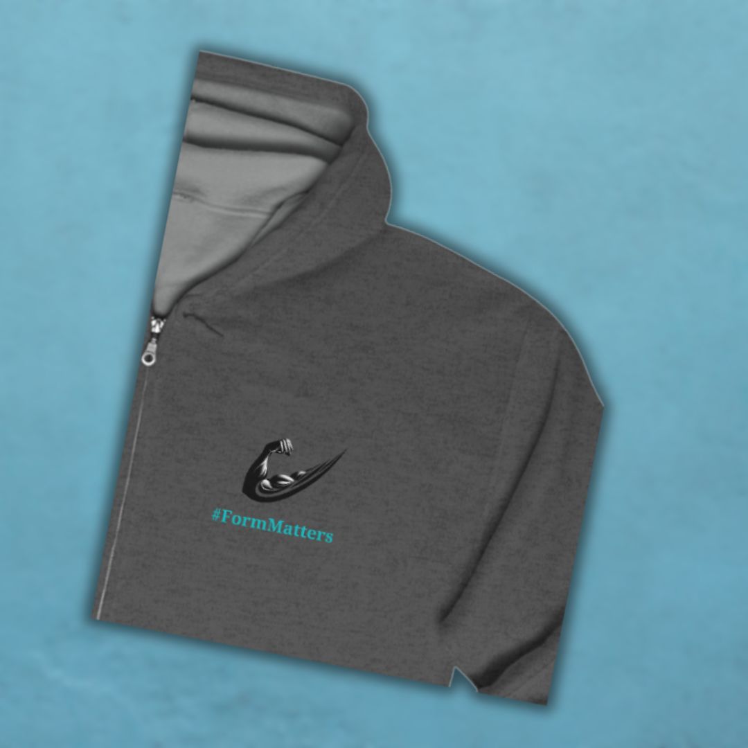 Flex Swoosh Hoodie Dark Heather logo Front