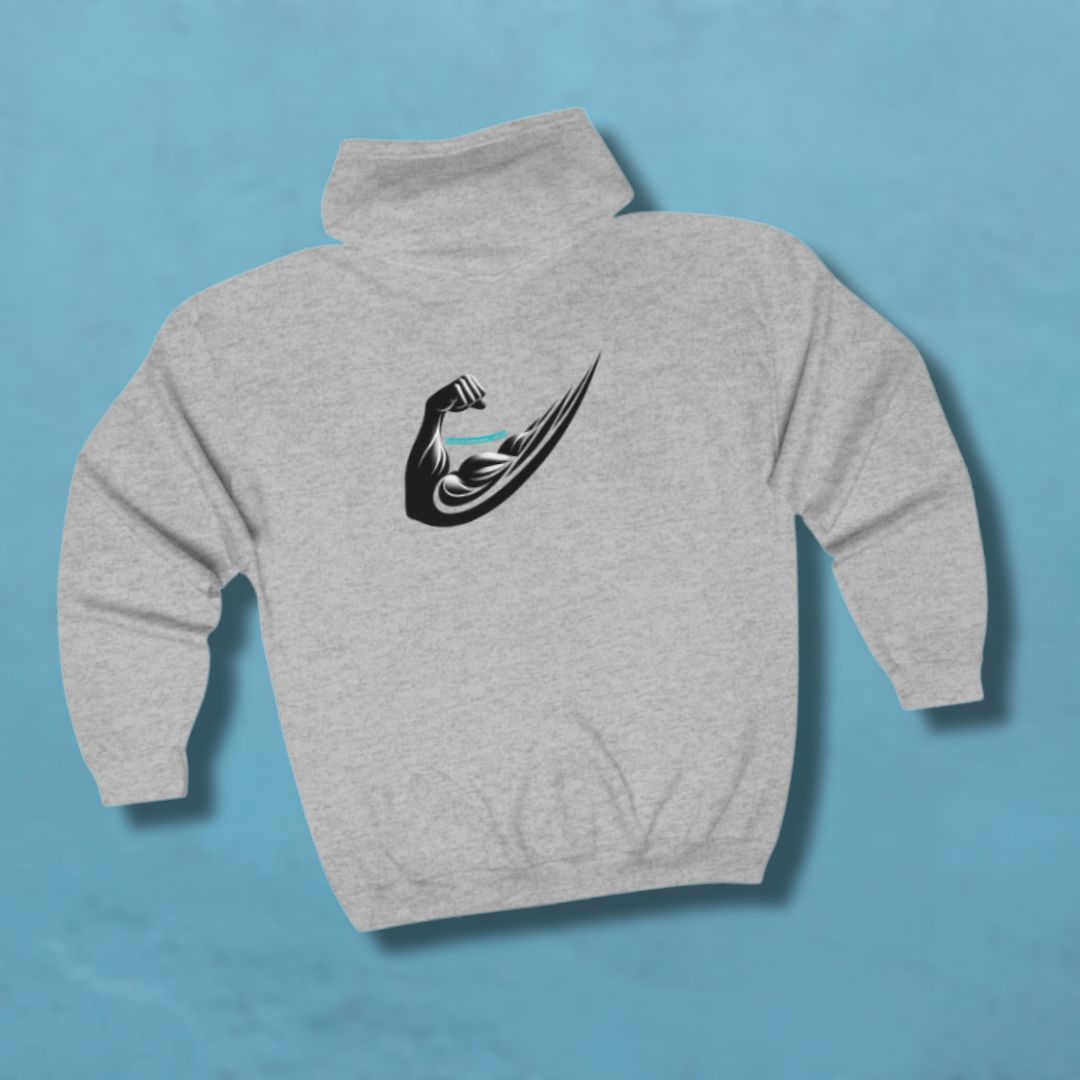 Flex Swoosh Hoodie Sport Grey Back