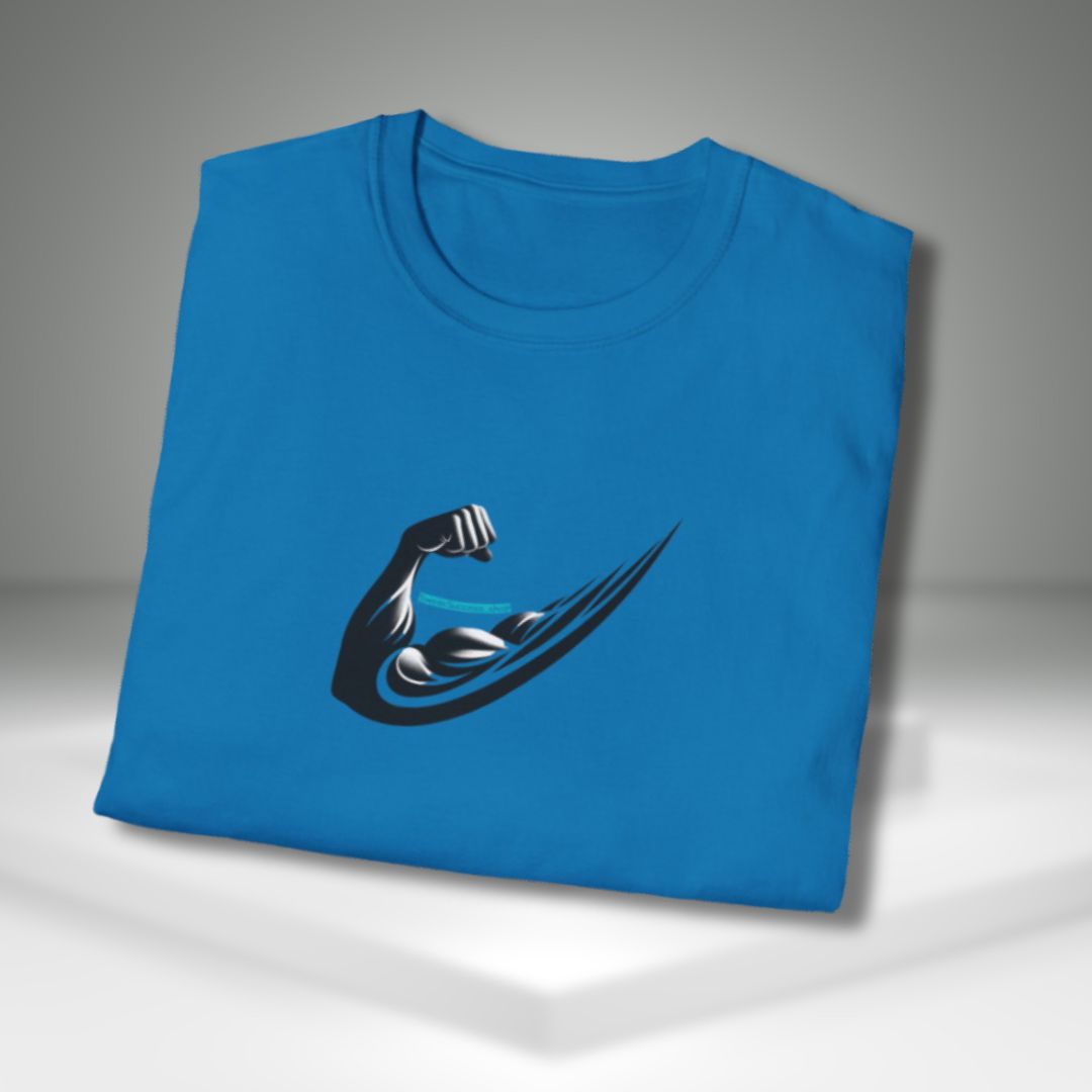 Flex Swoosh Bicep Curl Casual Softstyle Gym T-Shirt