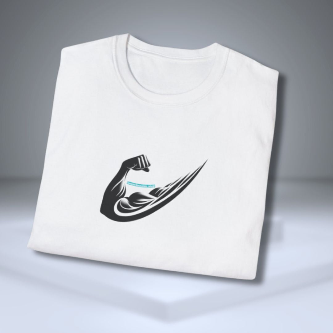 Flex Swoosh Bicep Curl Casual Softstyle Gym T-Shirt