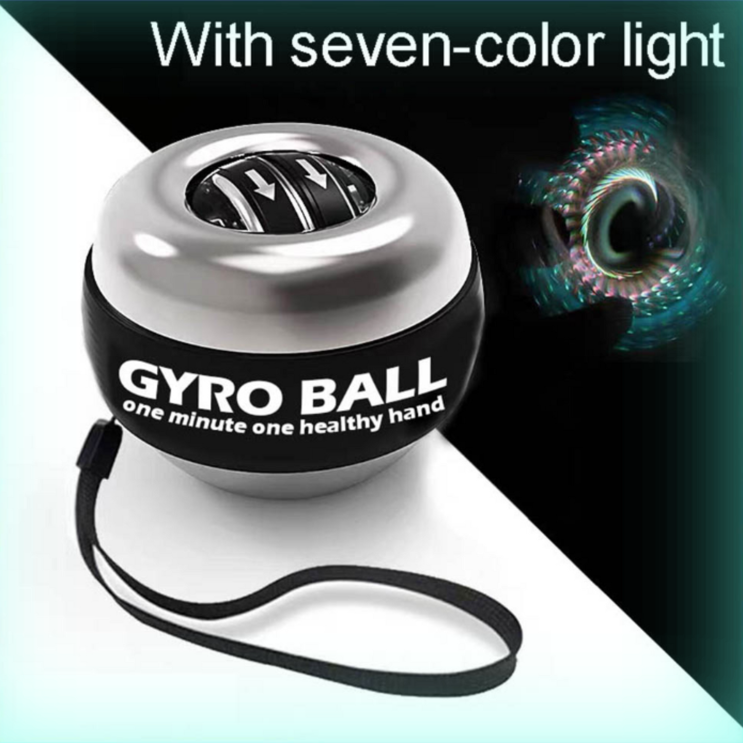 LED Gyroscopic Exercise Wrist Massager Ball