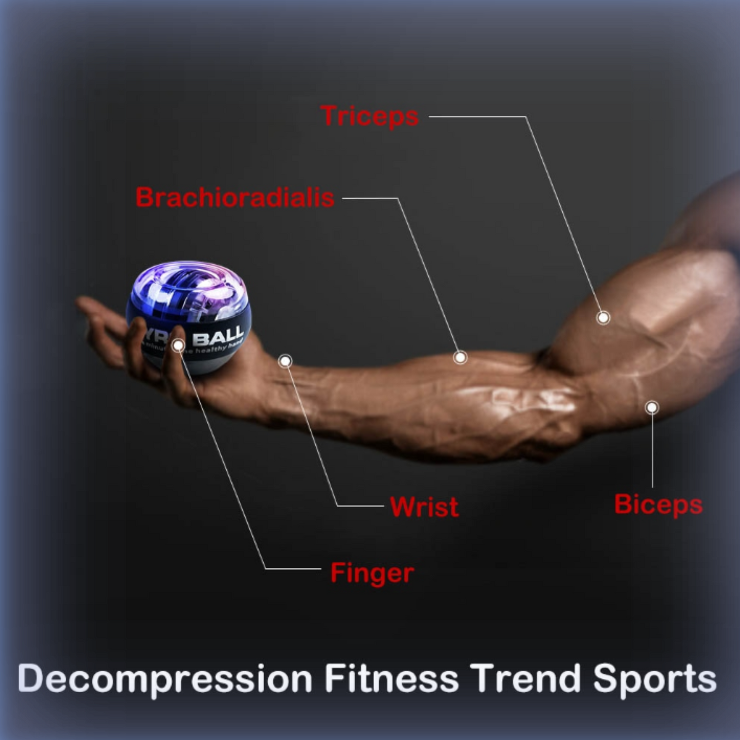 LED Gyroscopic Exercise Wrist Ball Massager | Sweat Success shop
