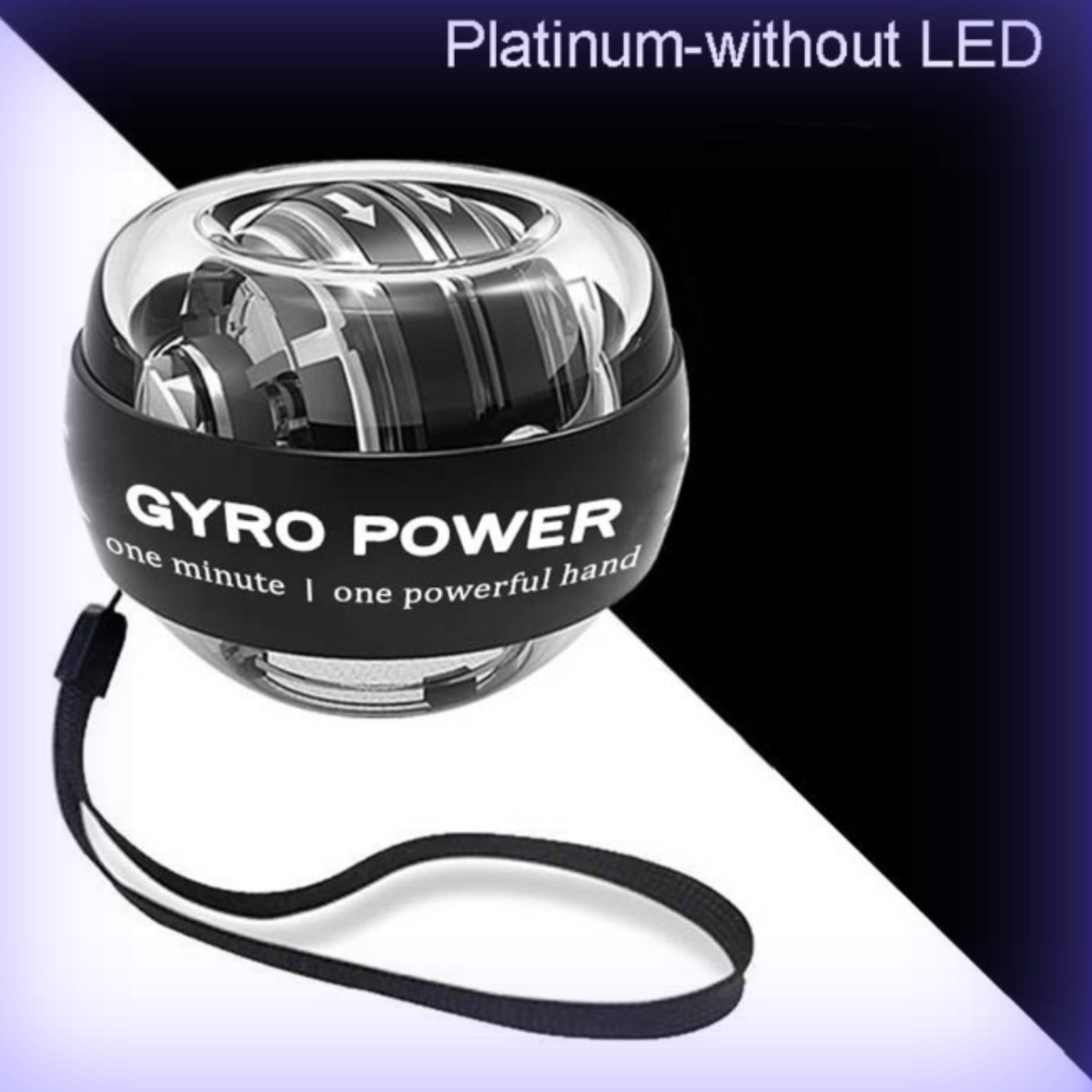 LED Gyroscopic Exercise Wrist Massager Ball Platinum without LED | Sweat Success shop