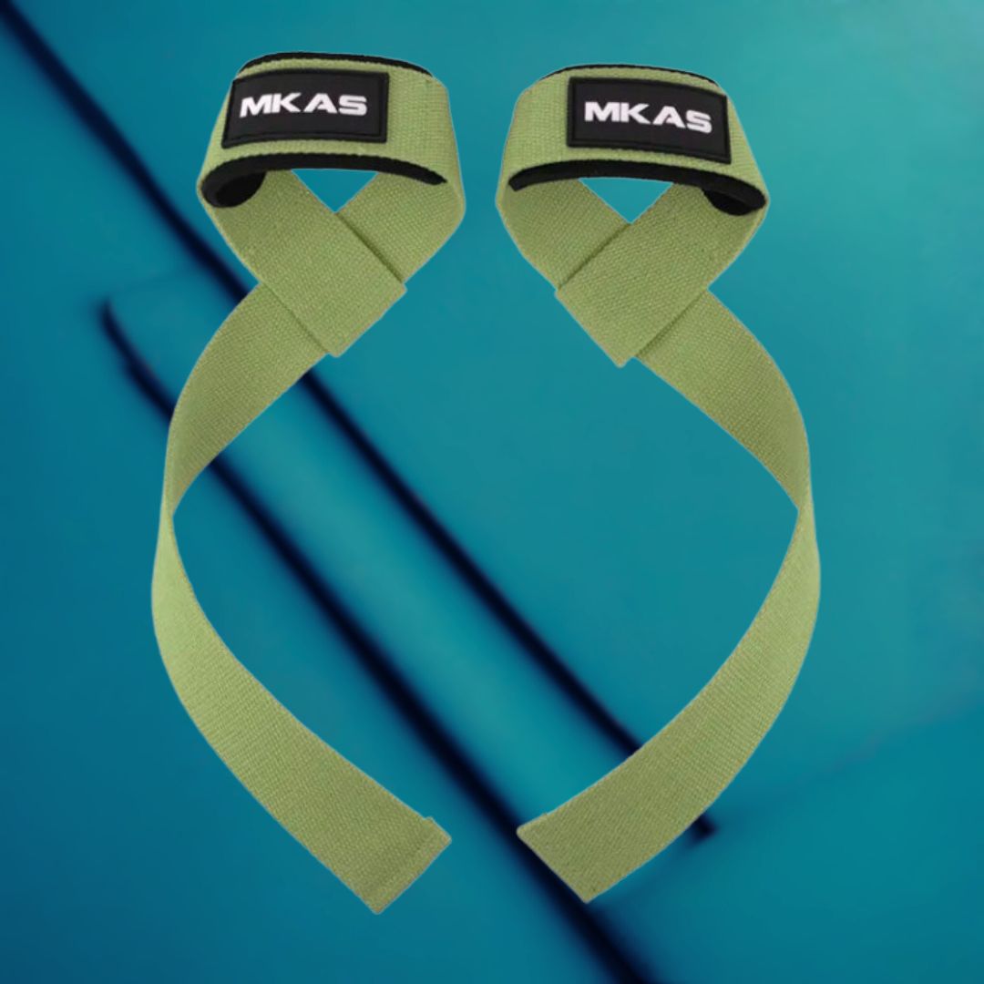 MKAS Weight Lifting Wrist Straps Army Green V2