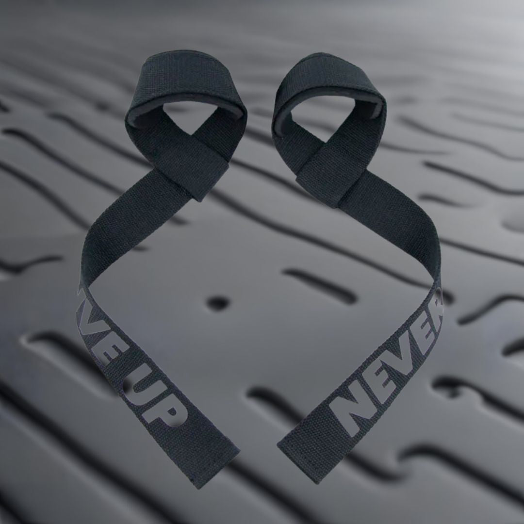 MKAS Weight Lifting Wrist Straps Black V3