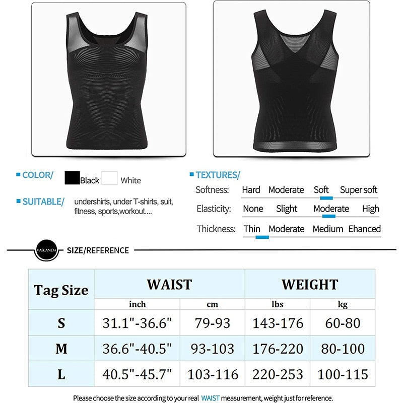 Men's Chest Compression Slimming Body Shaper - Sweat Success