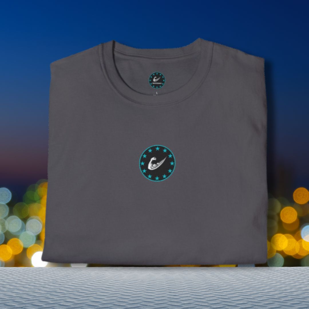 Starlit Flex Swoosh Gym Tee: Up Your Fitness Game with Flair