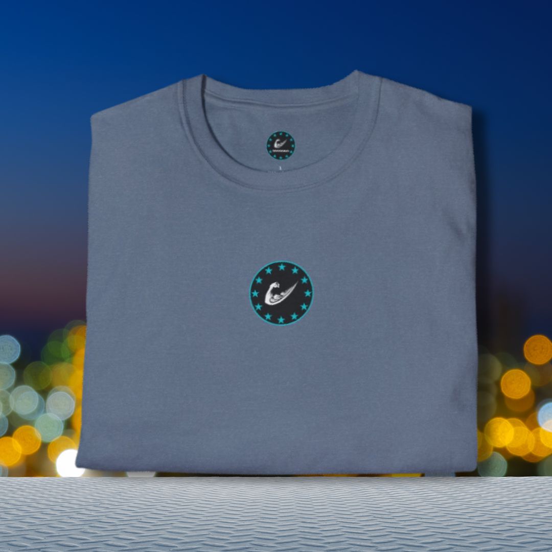 Starlit Flex Swoosh Gym Tee: Up Your Fitness Game with Flair