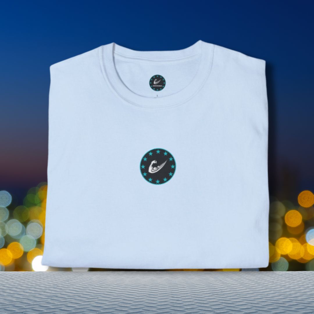 Starlit Flex Swoosh Gym Tee: Up Your Fitness Game with Flair