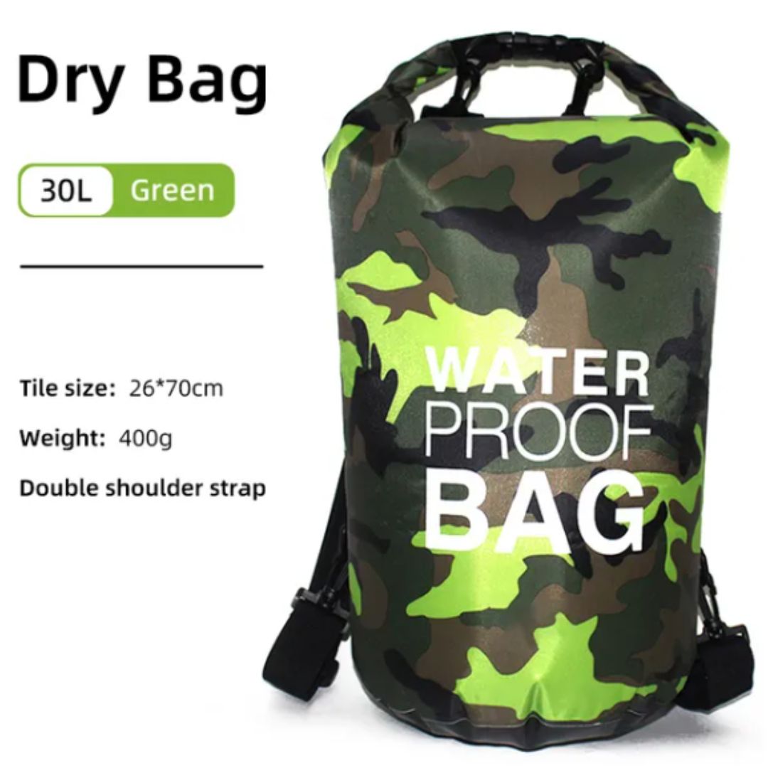 Waterproof Sport Dry Backpack Bag 30L Green