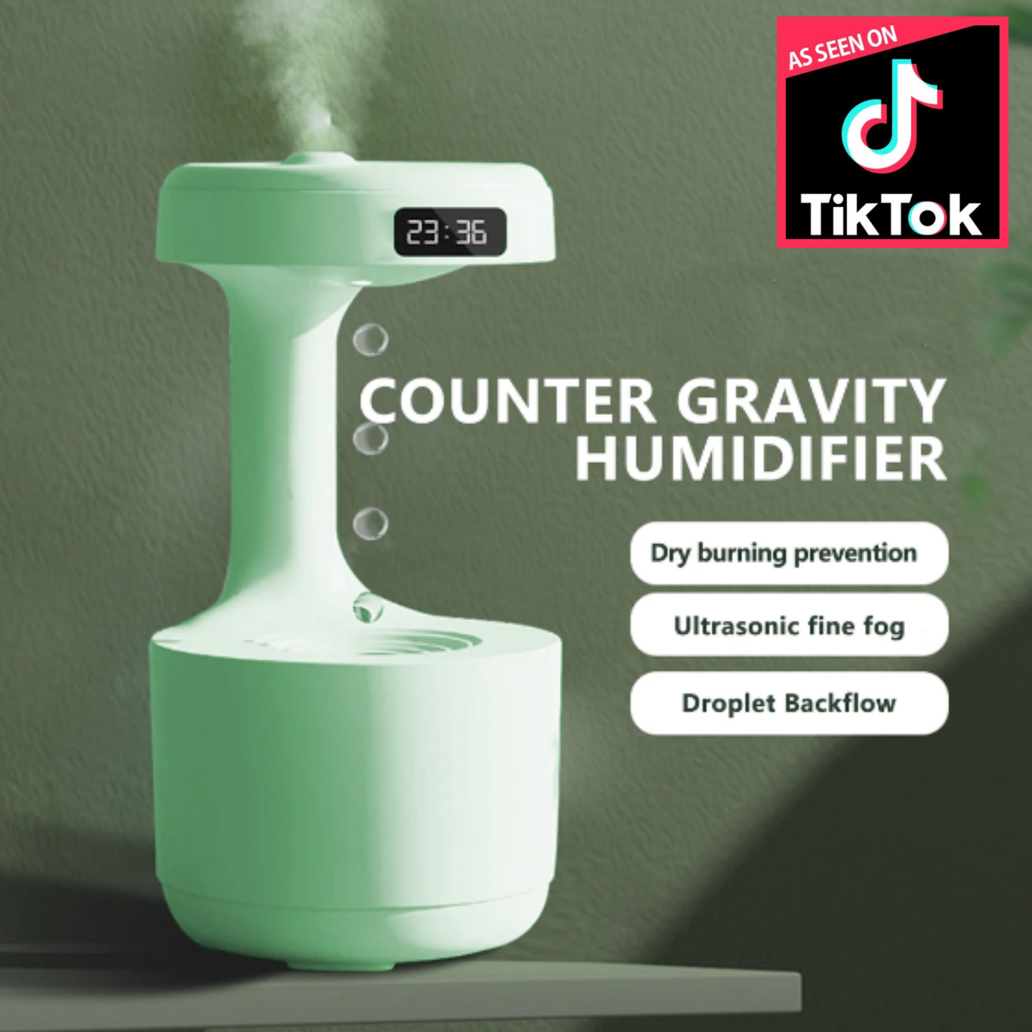 Anti-Gravity Water Droplet Humidifier | Sweat Success shop