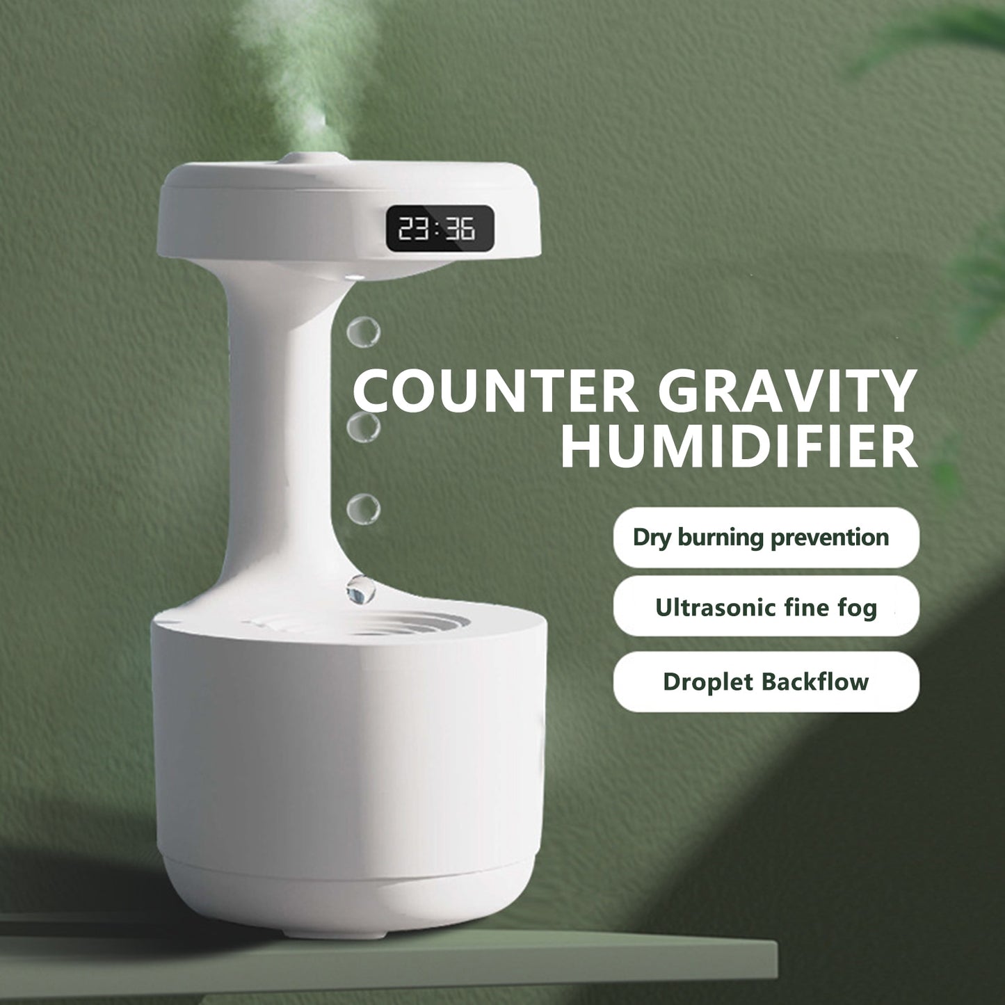 Anti-Gravity Water Droplet Humidifier | Sweat Success shop