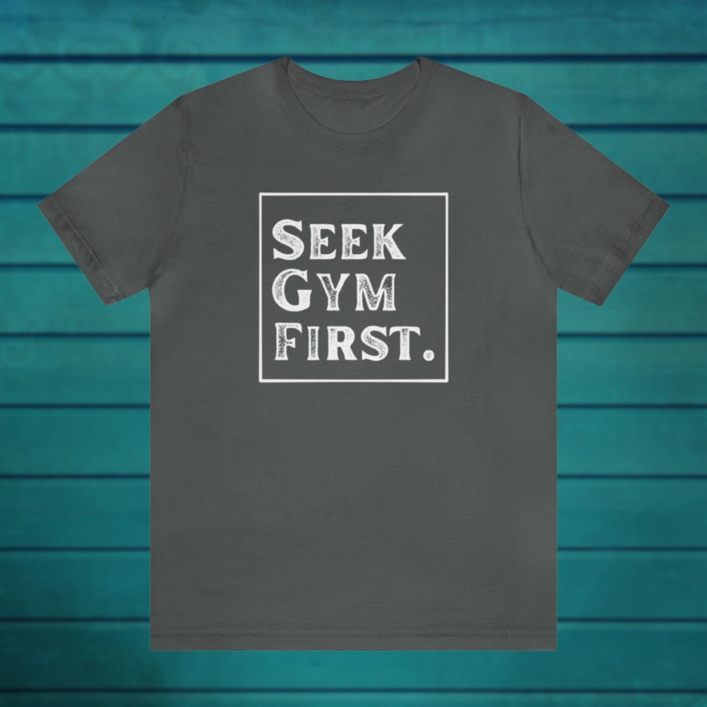 Seek Gym First Textured Casual Asphalt Tee | Sweat Success shop