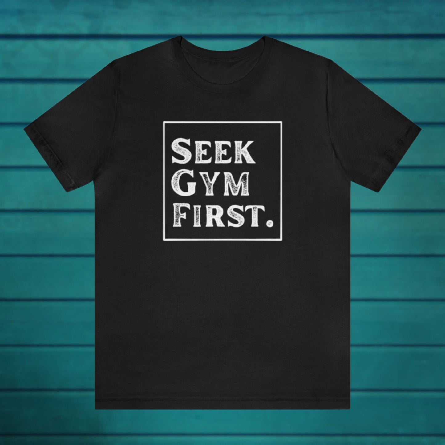 Seek Gym First Textured Casual Black Tee | Sweat Success shop