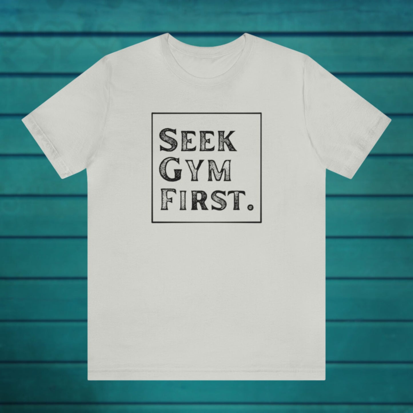 Seek Gym First Textured Casual Silver Tee | Sweat Success shop