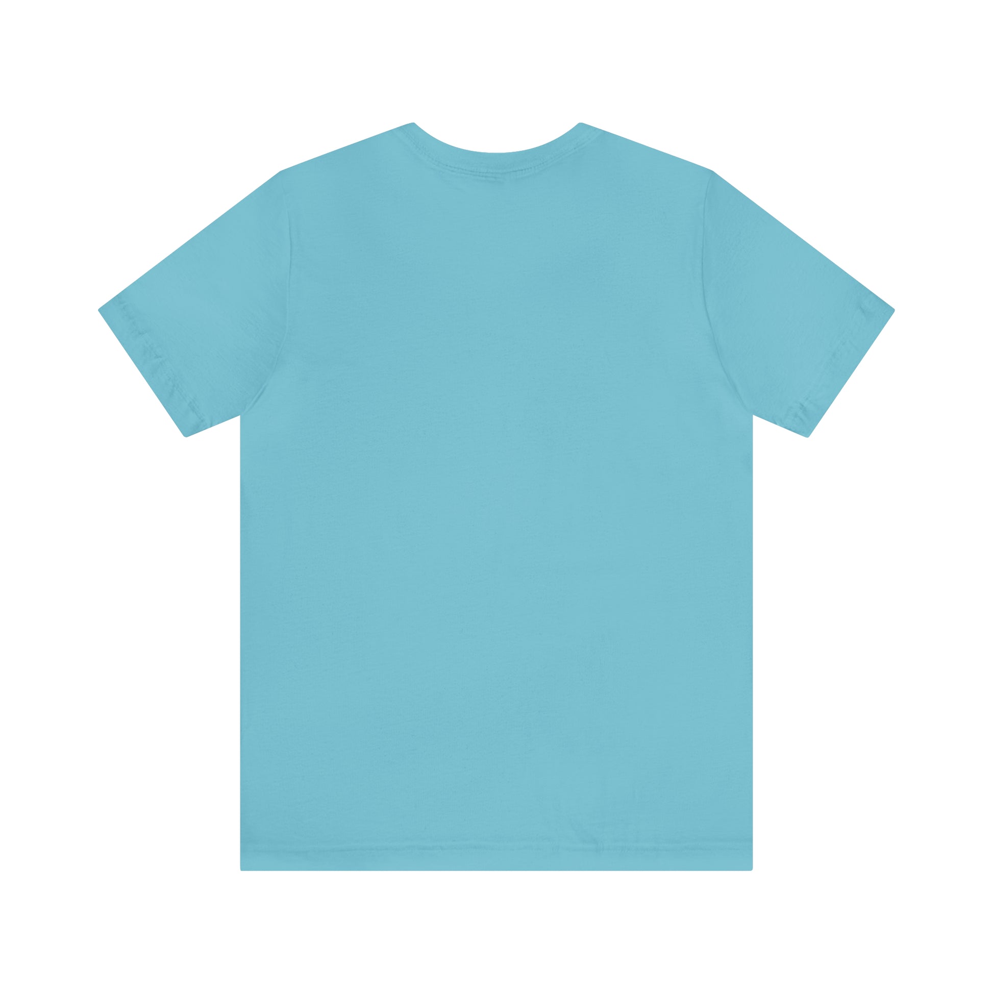 'Seek Gym First' Gym Motivation Turquoise Tee back | Sweat Success shop