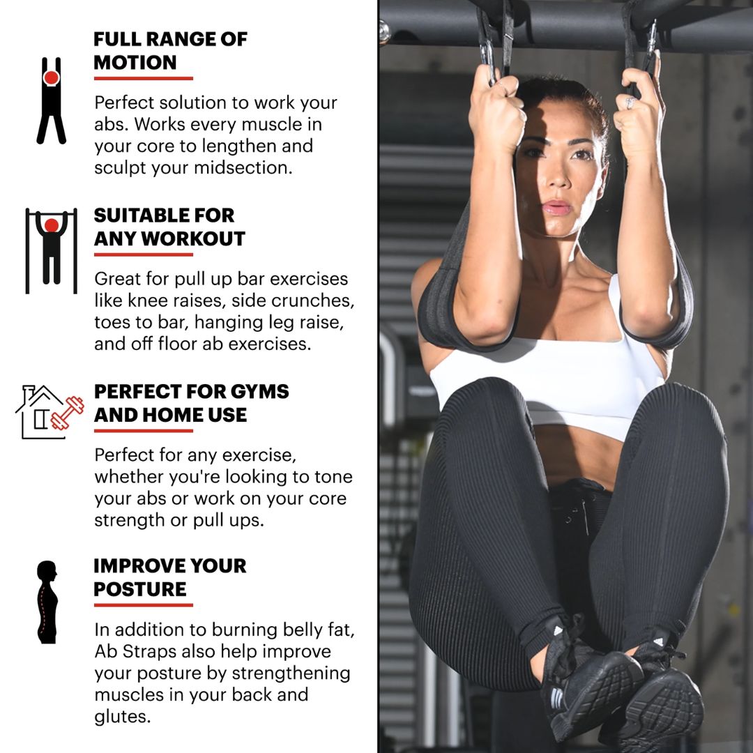 Ab Sling Straps for Hanging Pull-Ups female specs