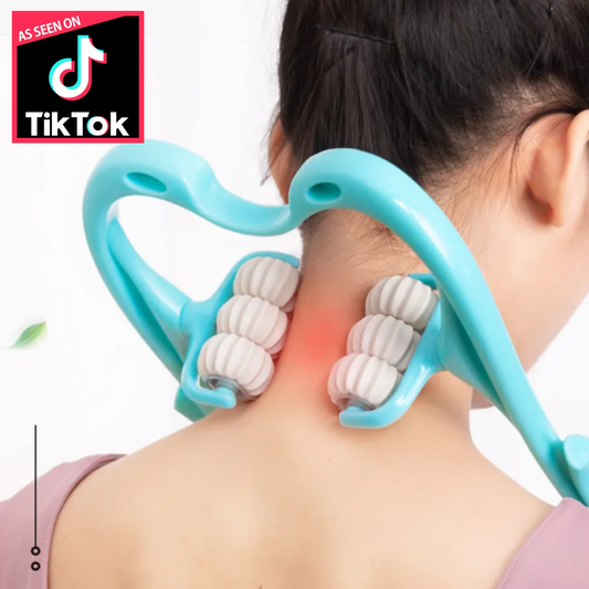 Cervical Spine Six-Wheel Neck Massager Roller | Sweat Success shop