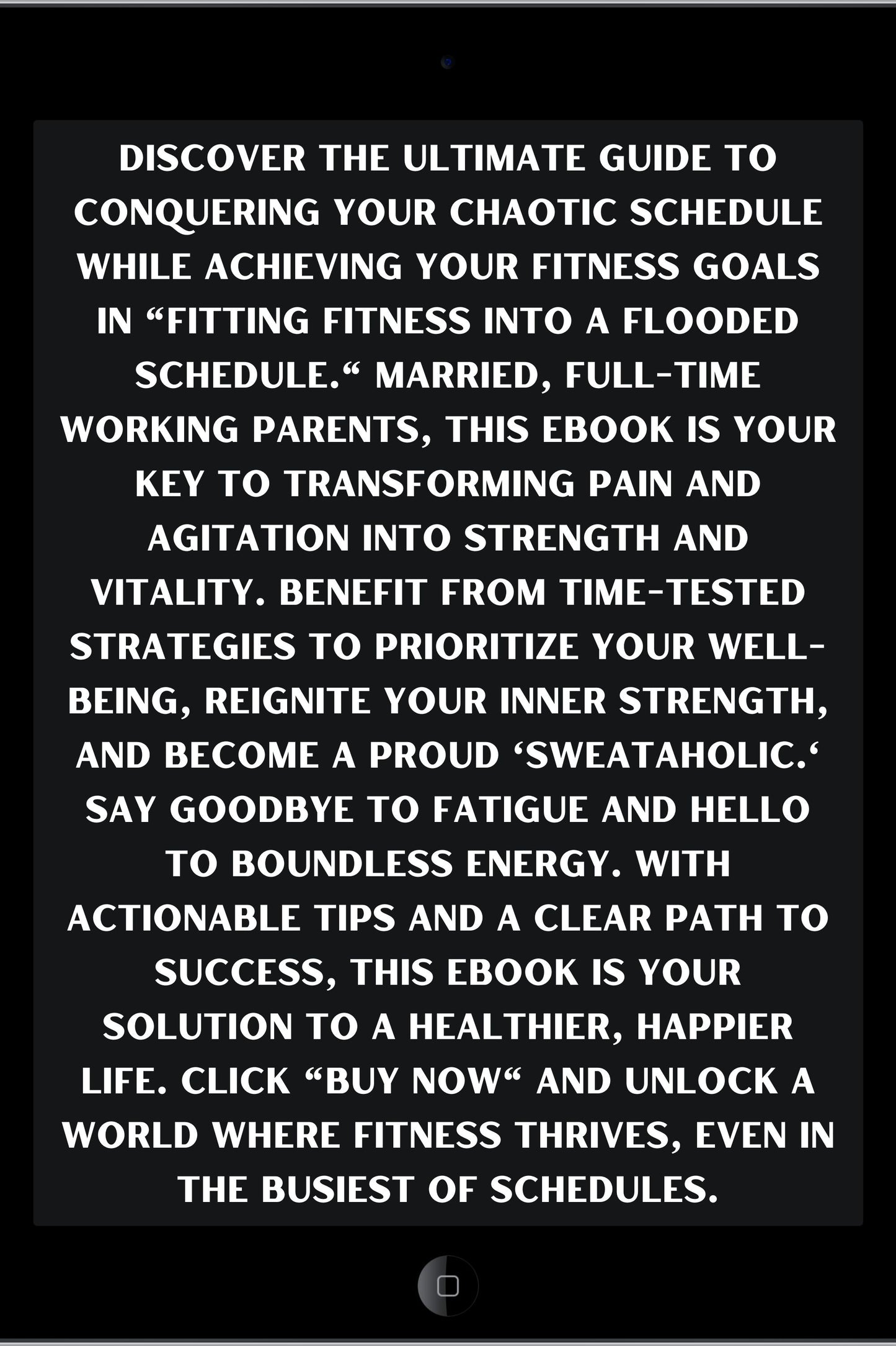 Fitting Fitness Into A Flooded Schedule eBook