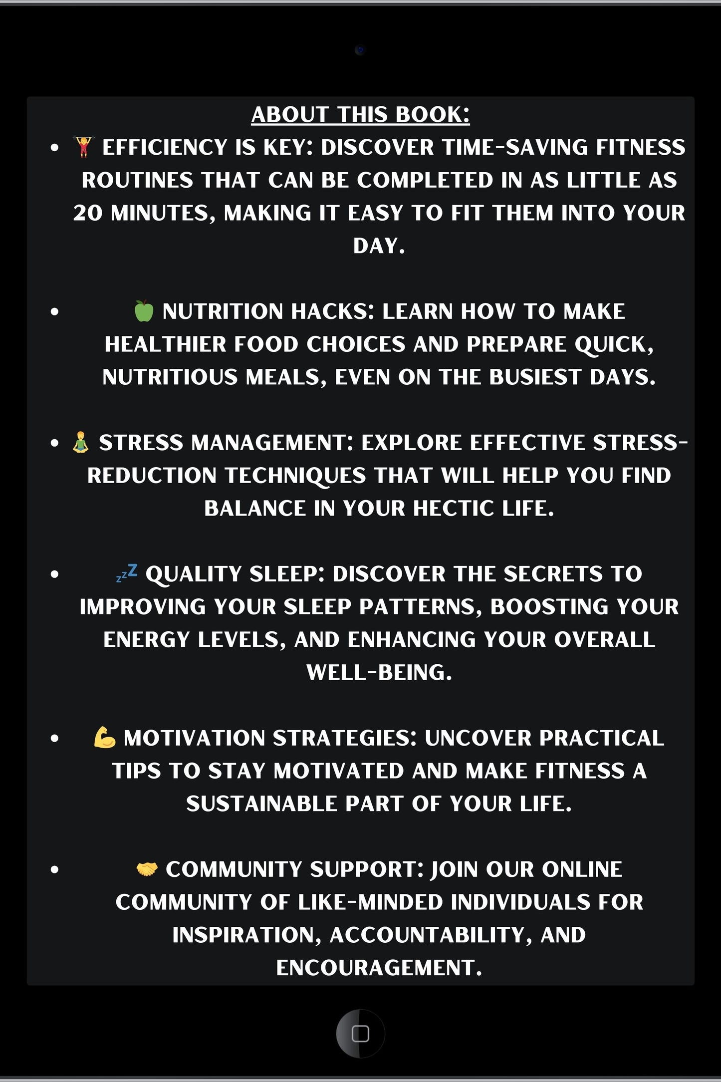 About This Book: Fitting Fitness Into A Flooded Schedule eBook