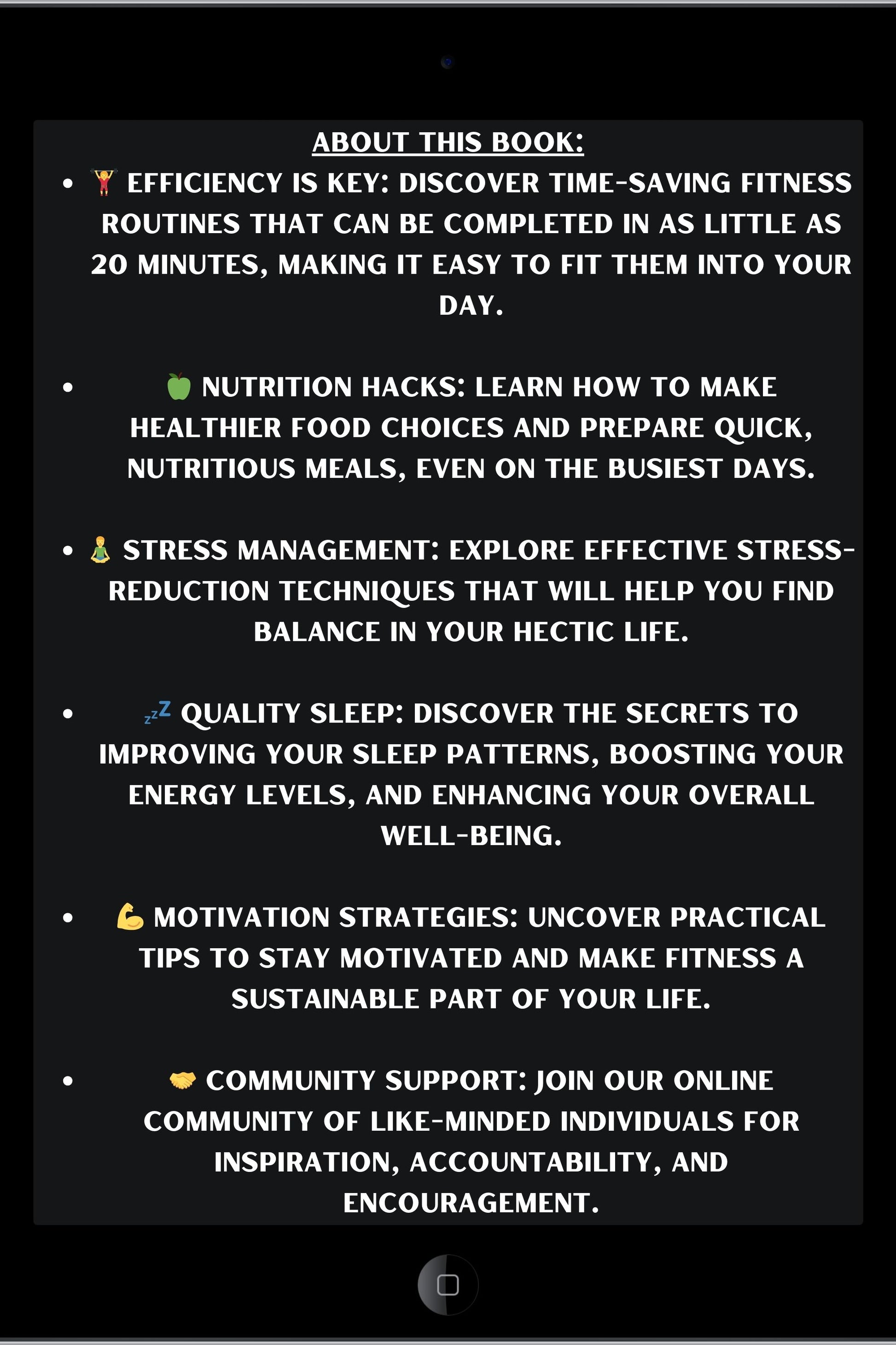 About This Book: Fitting Fitness Into A Flooded Schedule eBook