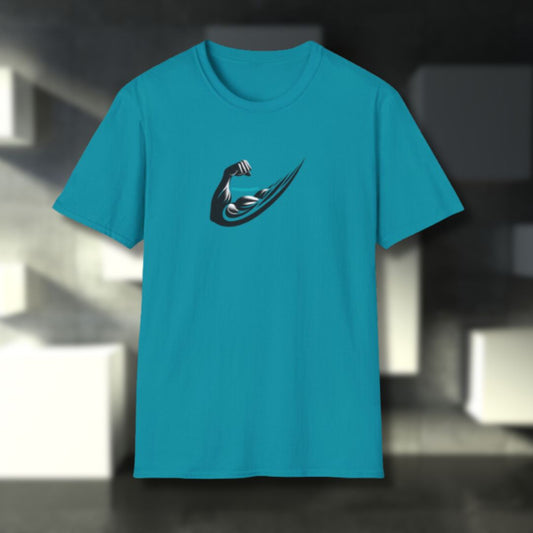 Flex Swoosh Bicep Curl Casual Softstyle Gym T-Shirt