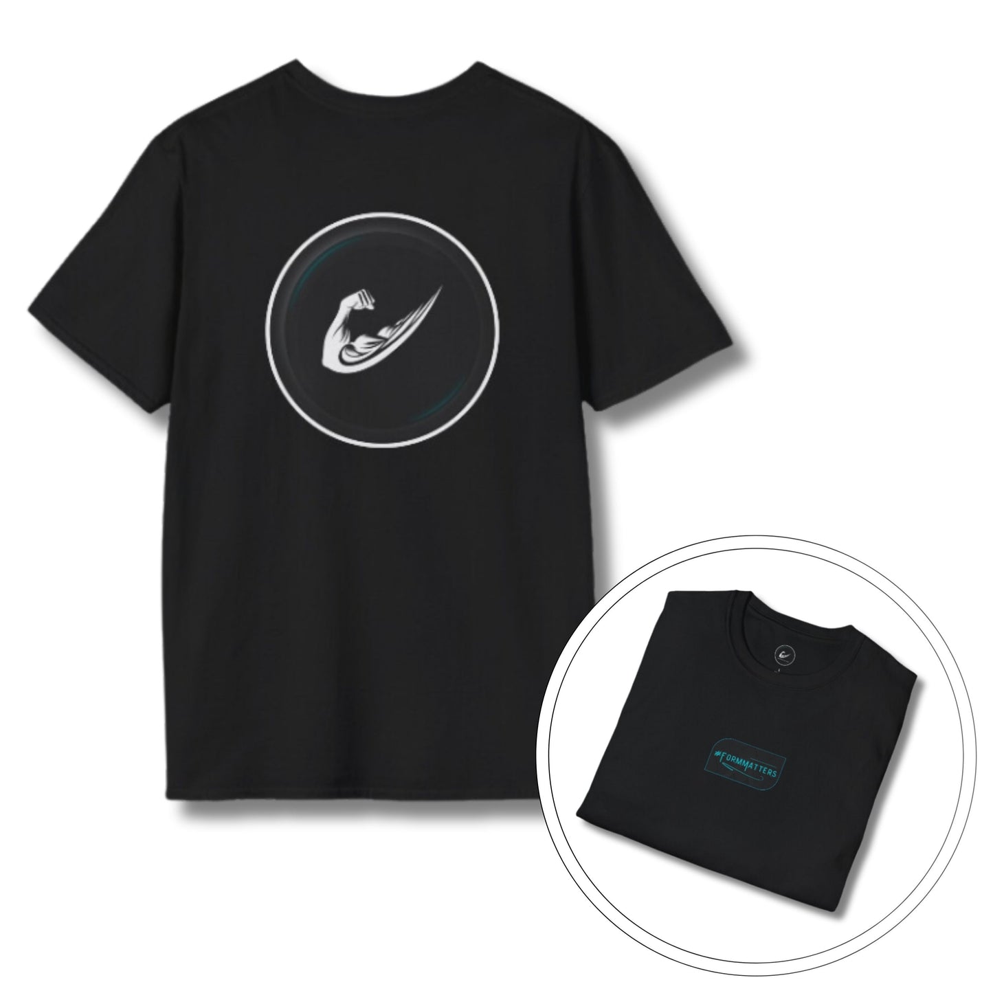 Flex & Form Softstyle Gym T-Shirt Black