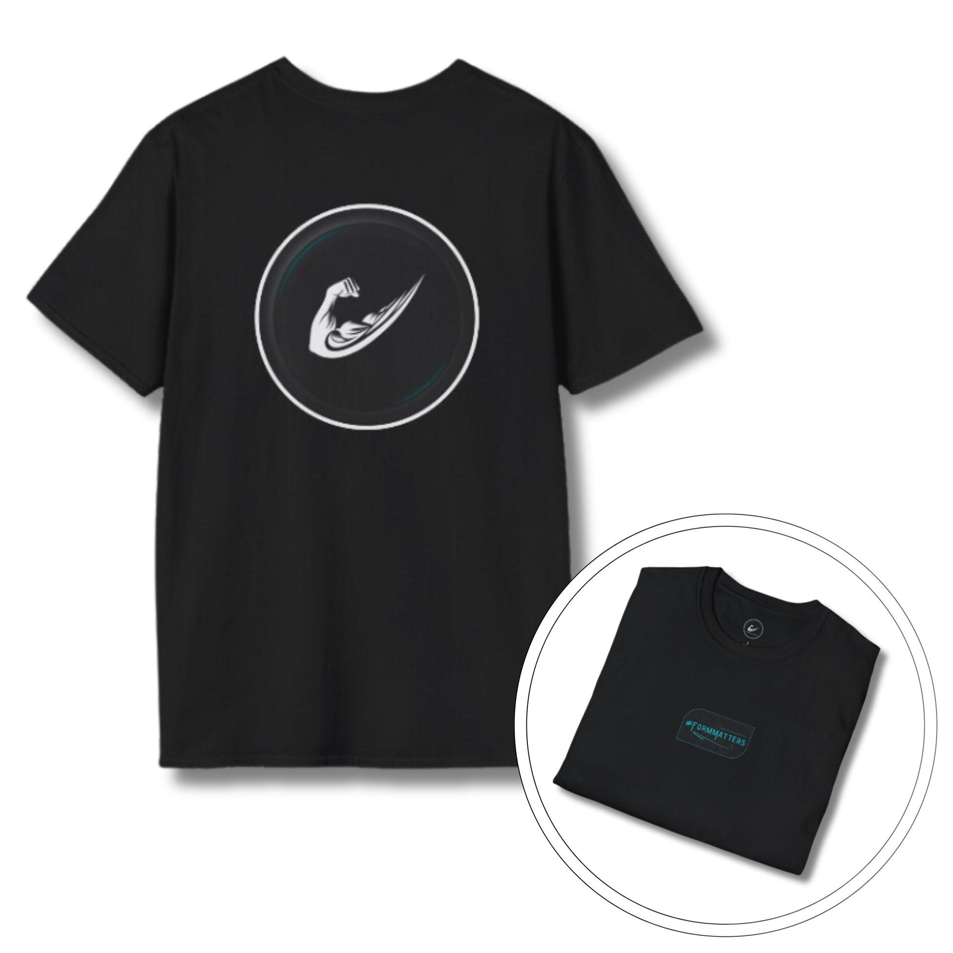 Flex & Form Softstyle Gym T-Shirt Black