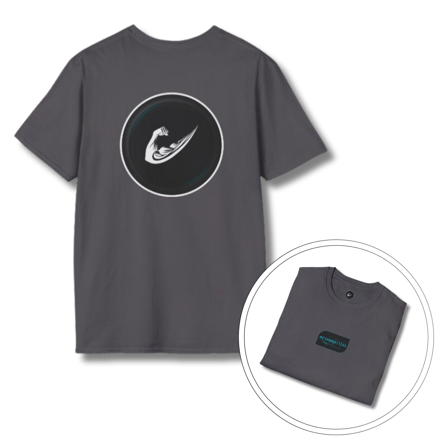 Flex & Form Softstyle Gym T-Shirt Charcoal