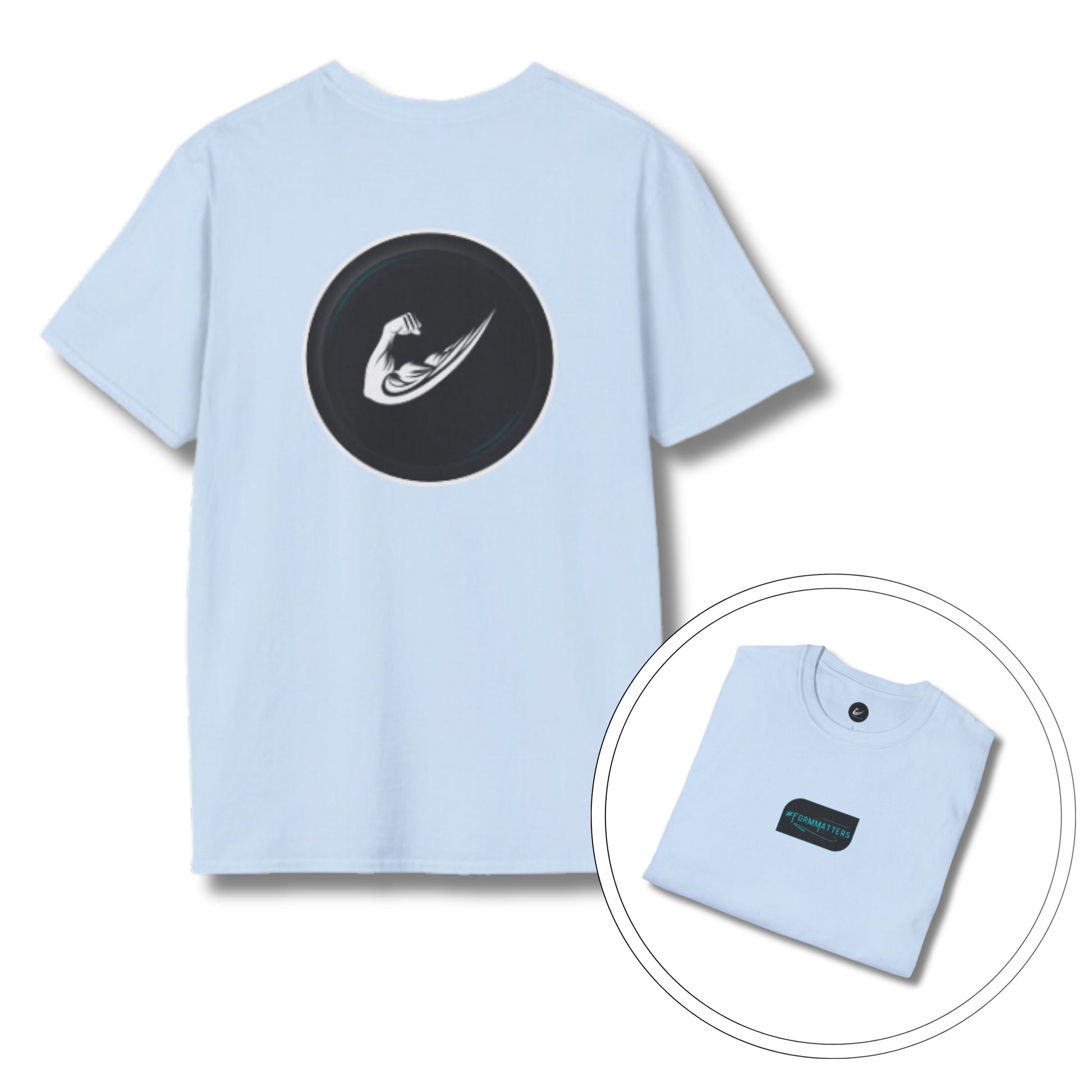 Flex & Form Softstyle Gym T-Shirt Light Blue