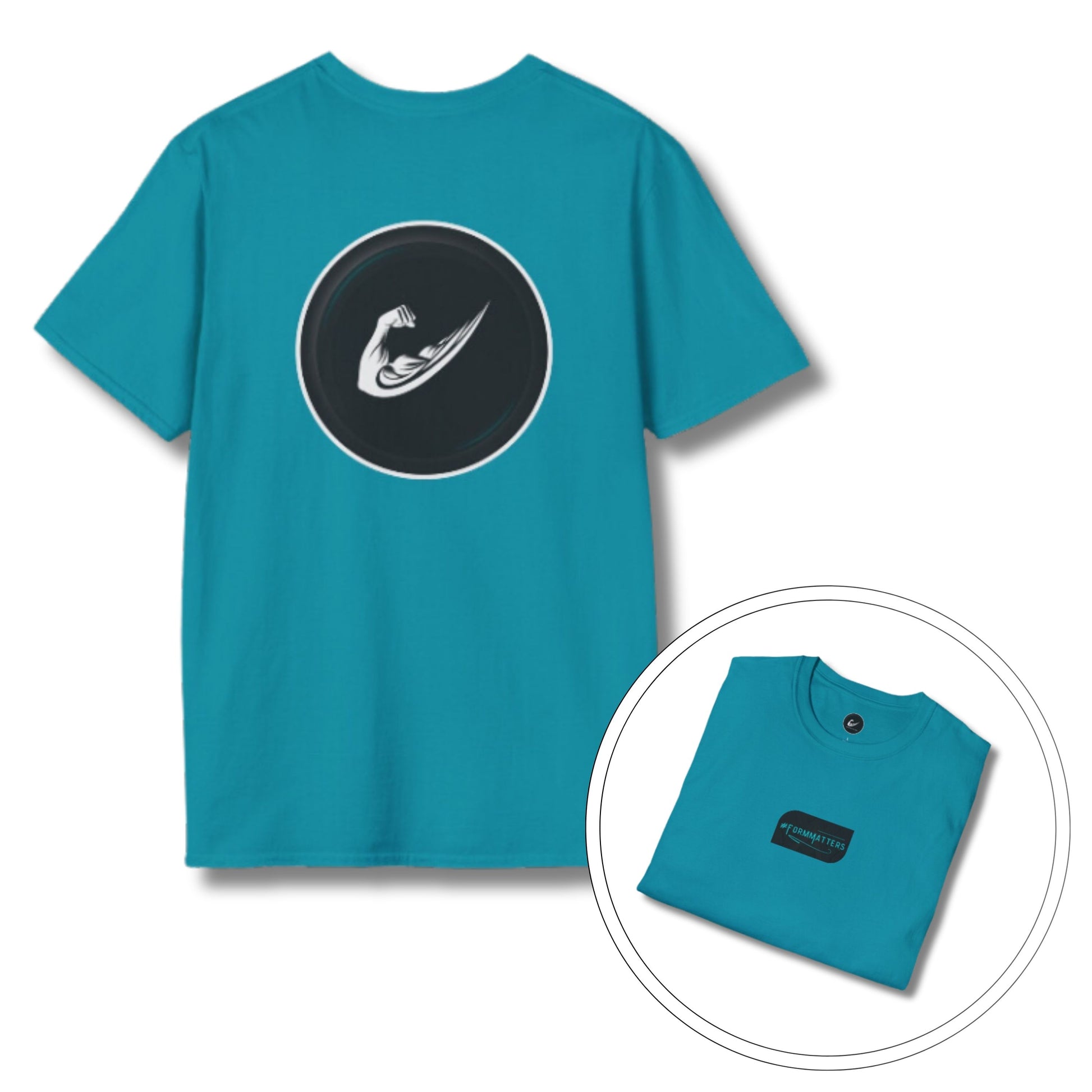 Flex & Form Softstyle Gym T-Shirt Tropical Blue
