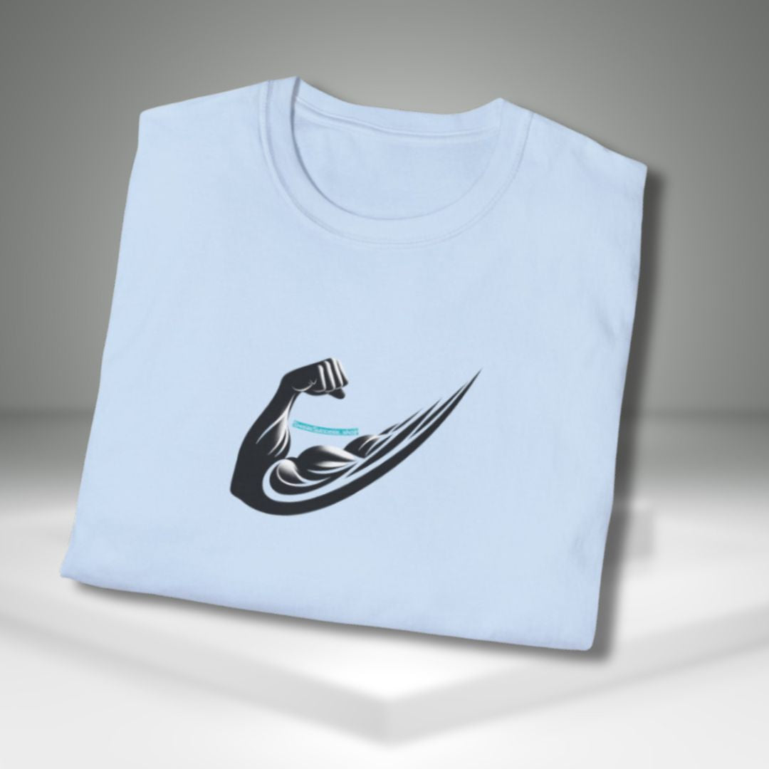 Flex Swoosh Bicep Curl Casual Softstyle Gym T-Shirt