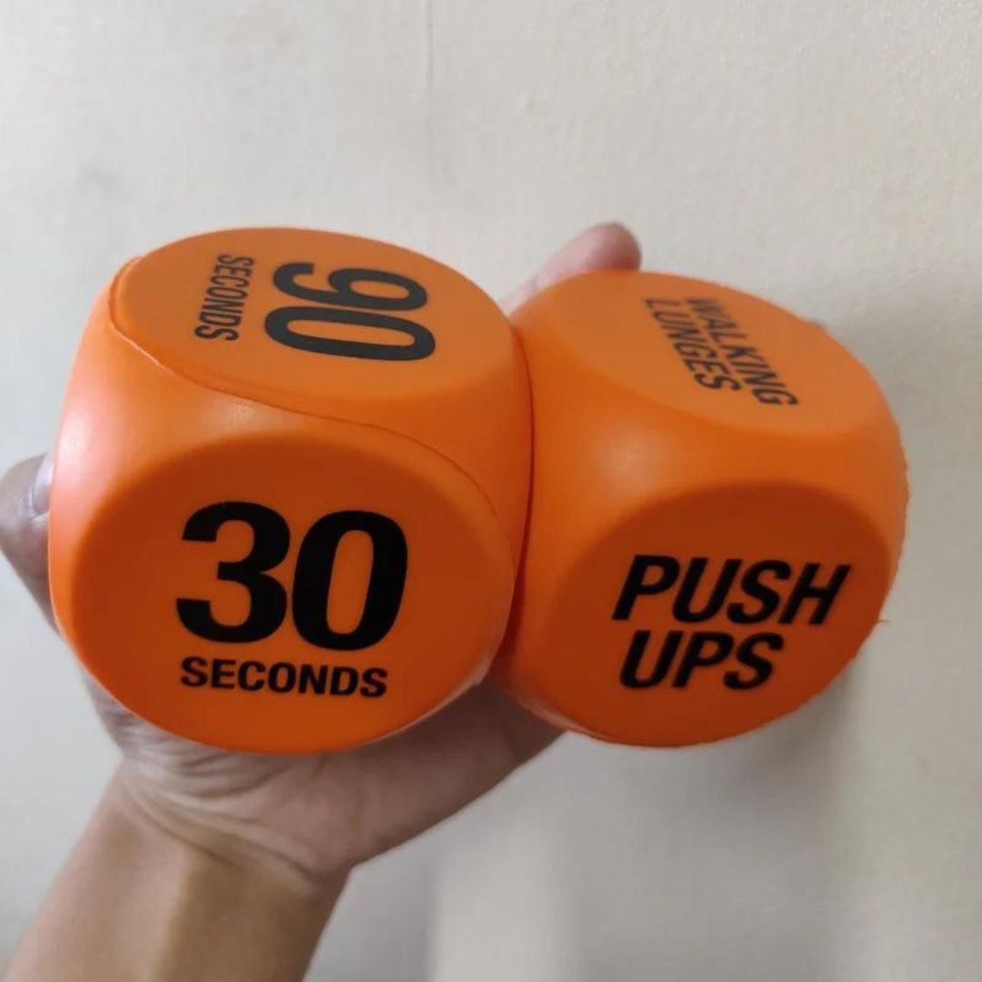 Fun Fitness & Exercise Decision Dice Sweat Success shop Letters and Numbers