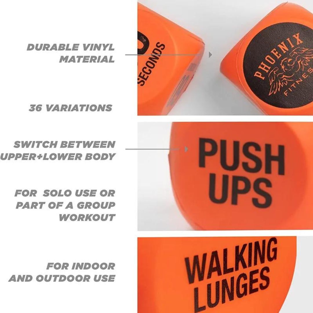 Fun Fitness & Exercise Decision Dice Sweat Success shop Product Description