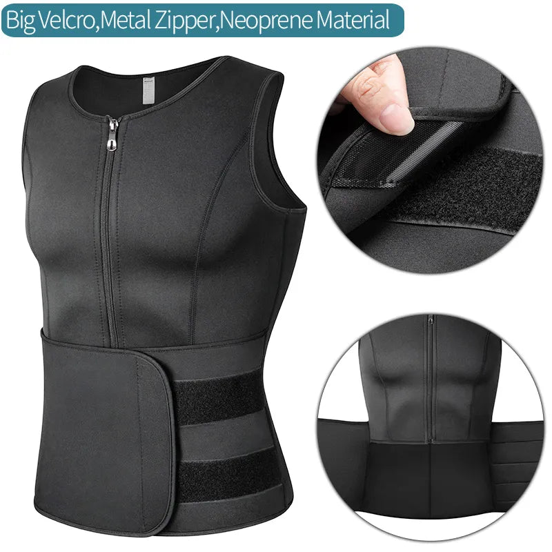 Men's Shapewear Sauna Vest Neoprene Material