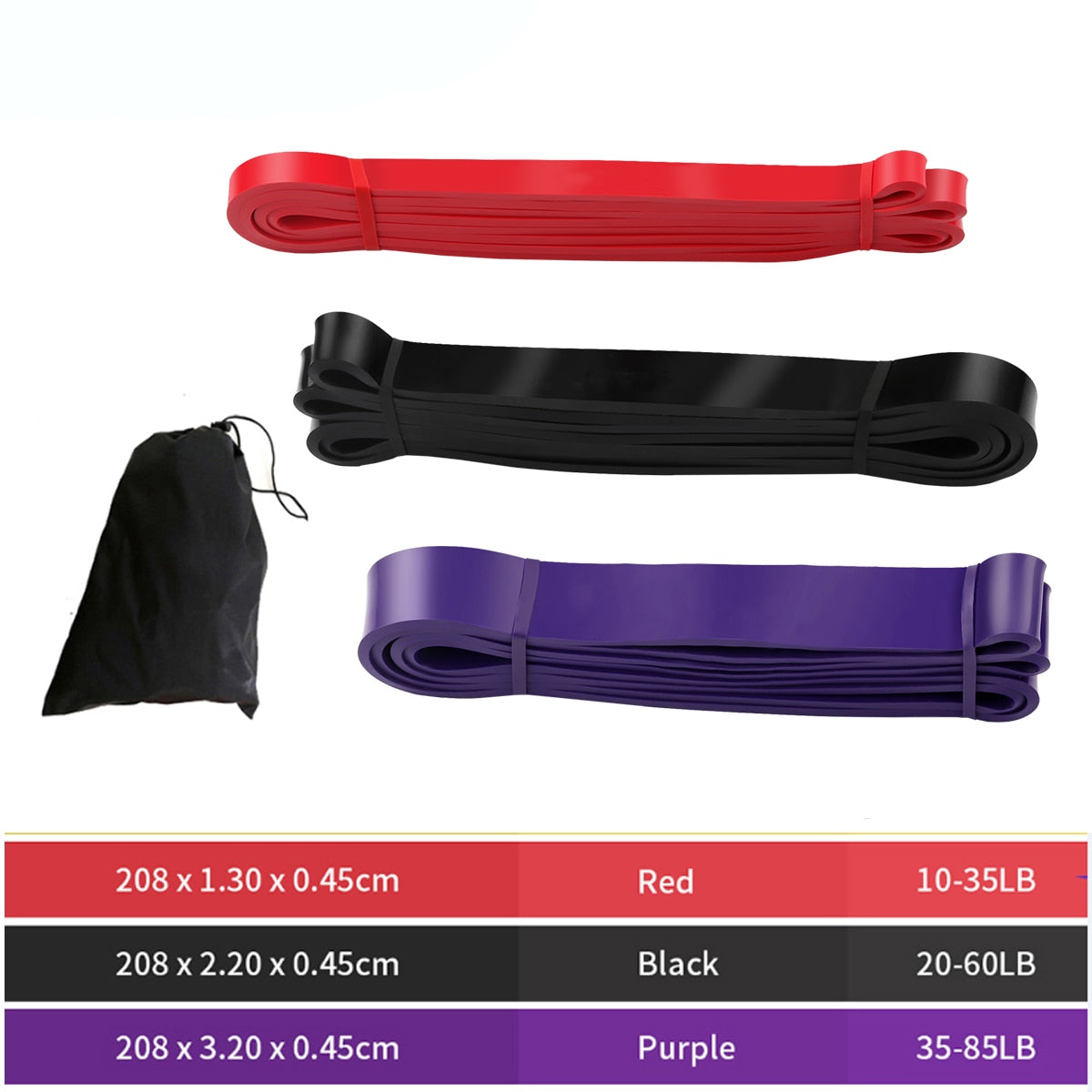 Rubber Fitness Resistance Bands 208cm | Sweat Success shop