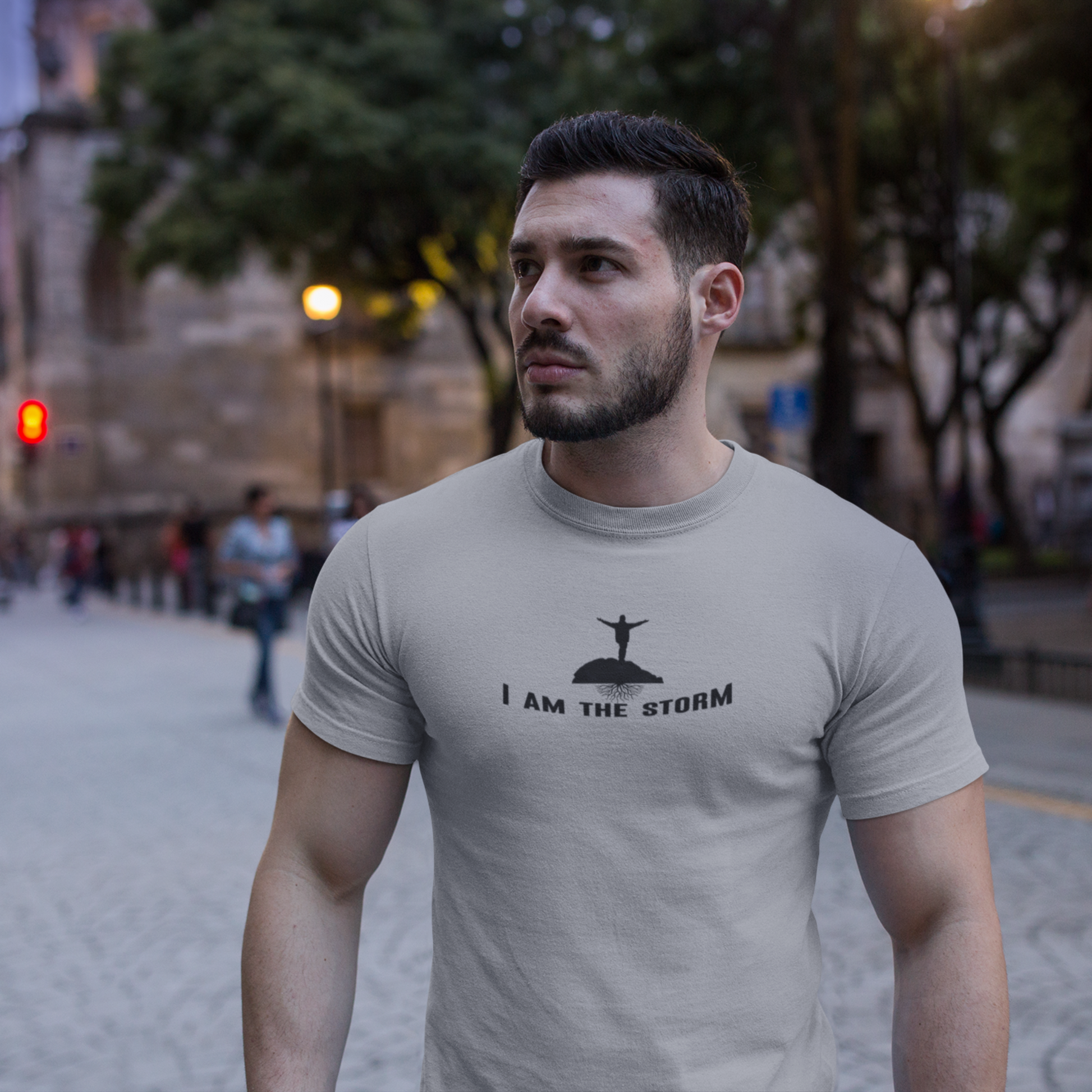 I Am The Storm Men's Tee Athletic Heather Sweat Success shop