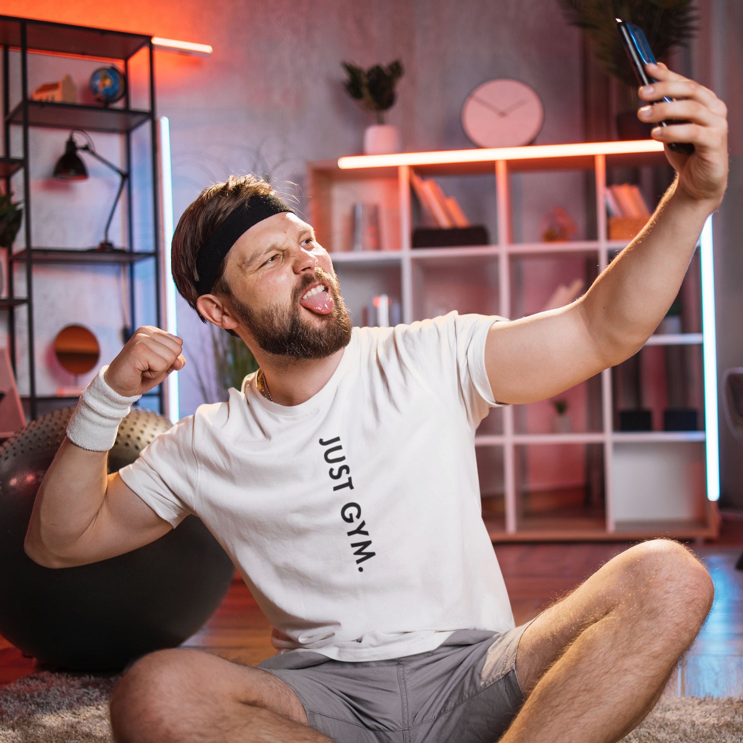 'Just Gym' Motivational Unisex Casual T-shirt | Sweat Success shop