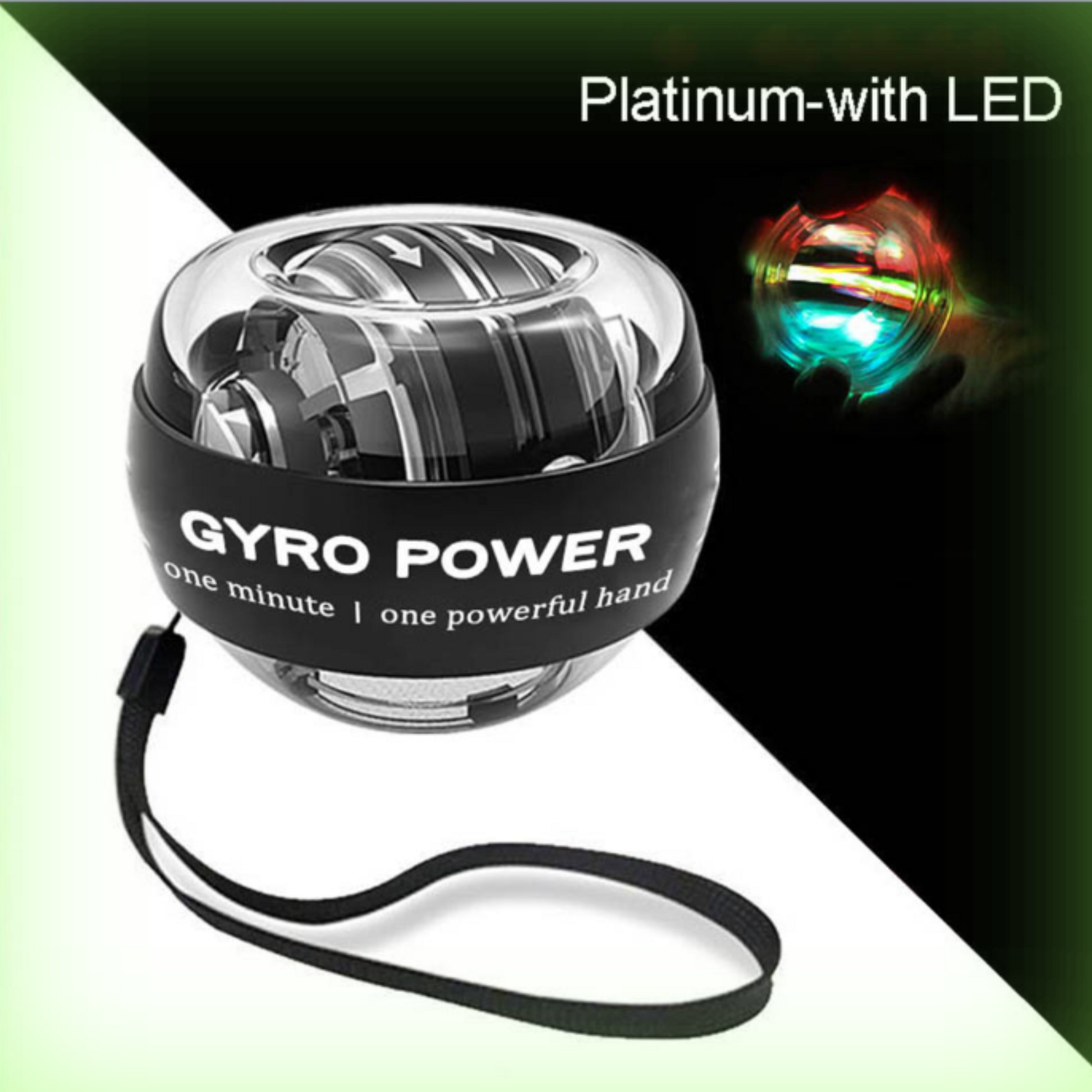LED Gyroscopic Exercise Wrist Massager Ball