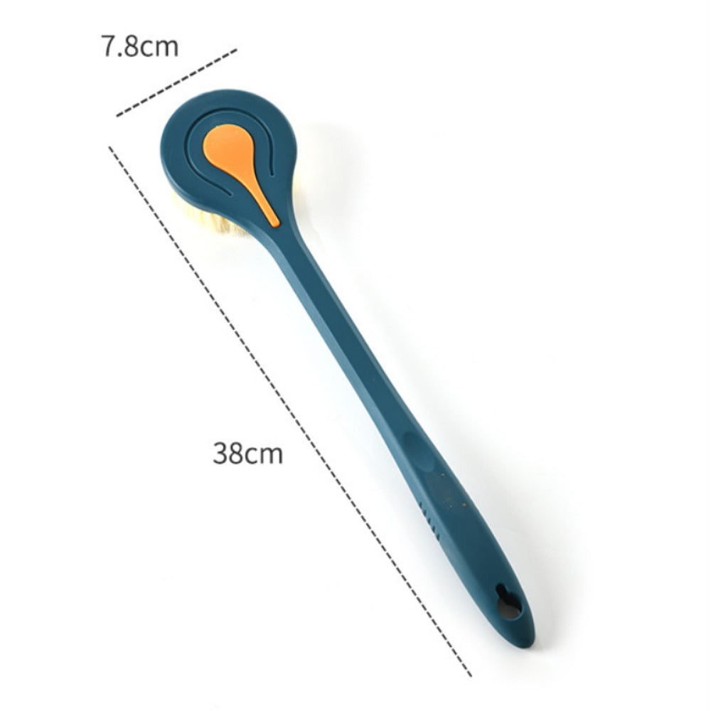 Luxuriate Your Shower Experience with the Long Handle Bath Back Brush Scrubber - Exfoliate, Massage, and Cleanse Effortlessly!