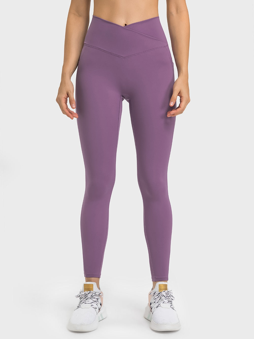 Women's Fitness Yoga Leggings - 25" Cross Waist - Sweat Success