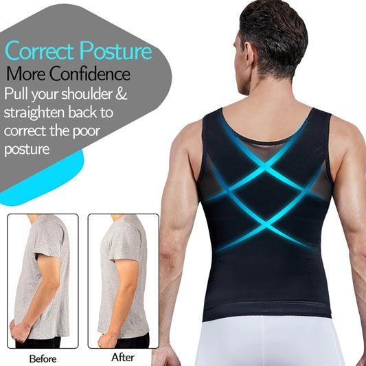 Men's Chest Compression Slimming Body Shaper - Sweat Success