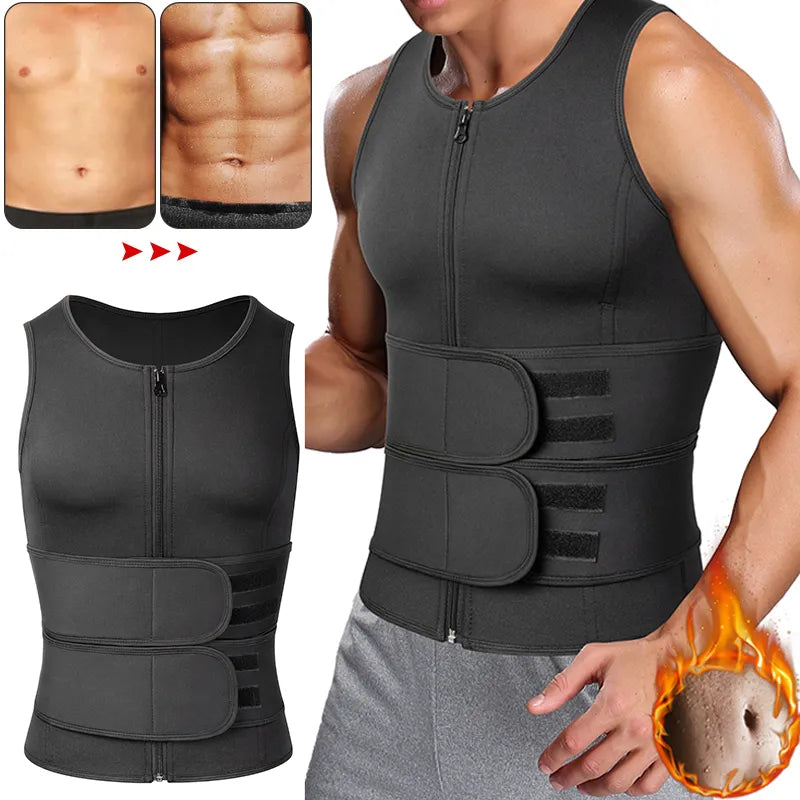 Men's Shapewear Sauna Vest