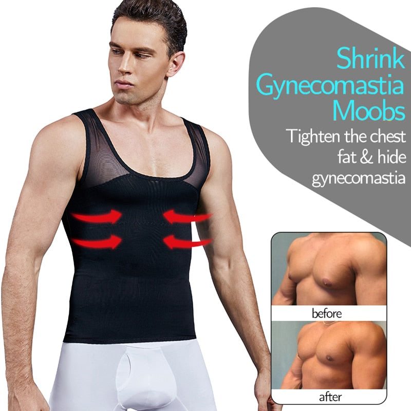 Men's Chest Compression Slimming Body Shaper - Sweat Success