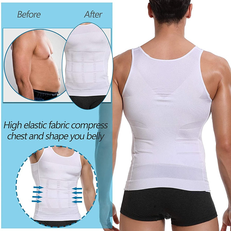 Men's Compression Slimming Vest Shirt Shapewear - Sweat Success