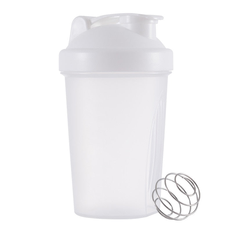 Stay Balanced with a 400ml Leakproof Fitness Shaker Bottle - BPA Free and Stainless Whisk Ball Included!